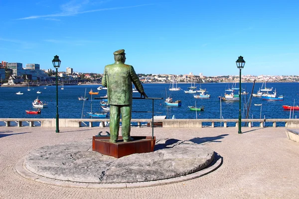 Statua di Dom Carlos a Cascais, Portogallo — Foto Stock