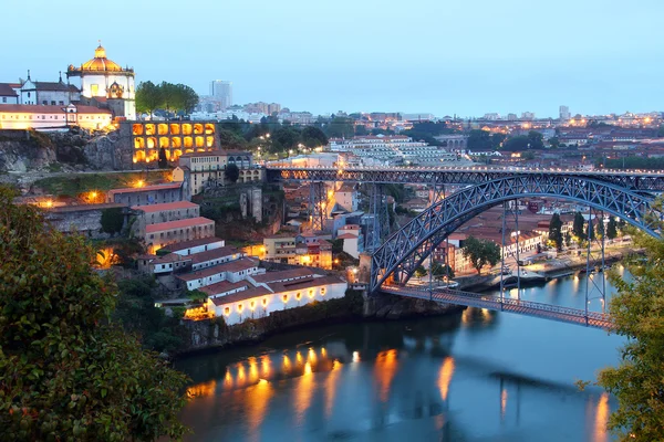 Dom luis bridge und vila nova de gaia, portugal — Stockfoto