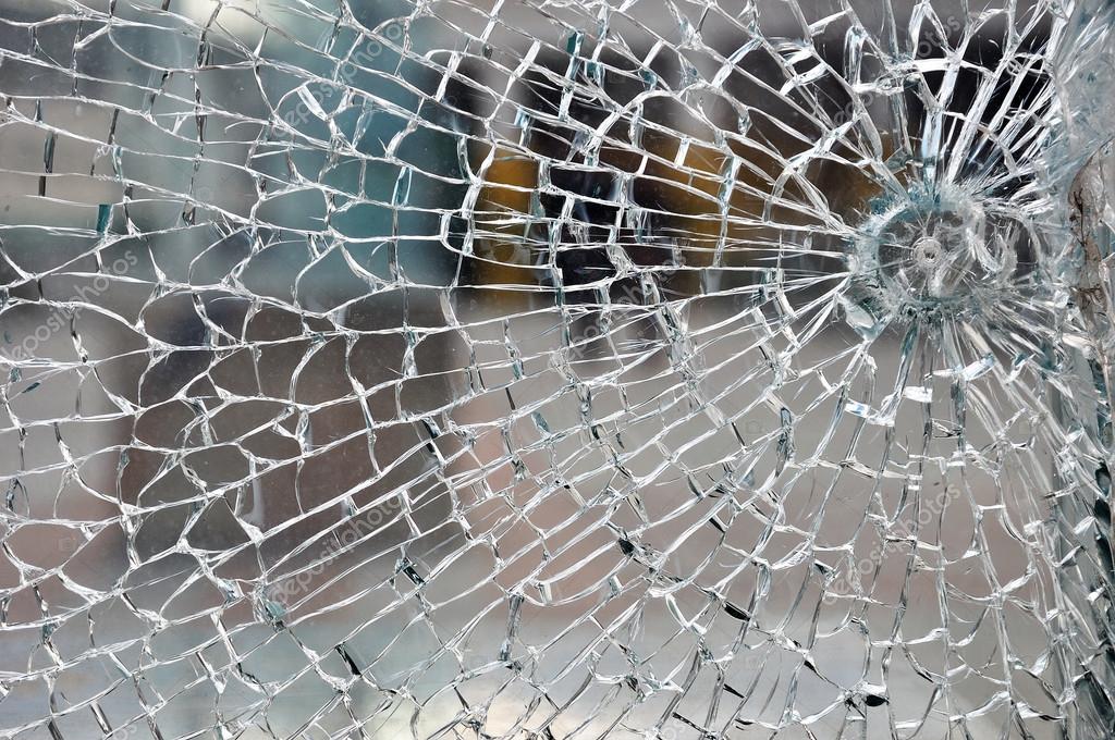 Cracked glass — Stock Photo © alexkar08 27827127