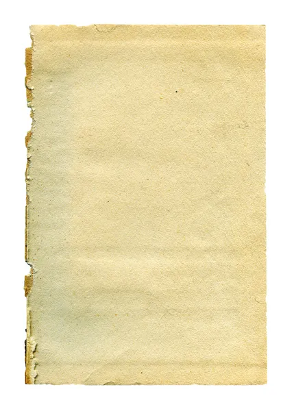 Old paper isolated — Stock Photo, Image