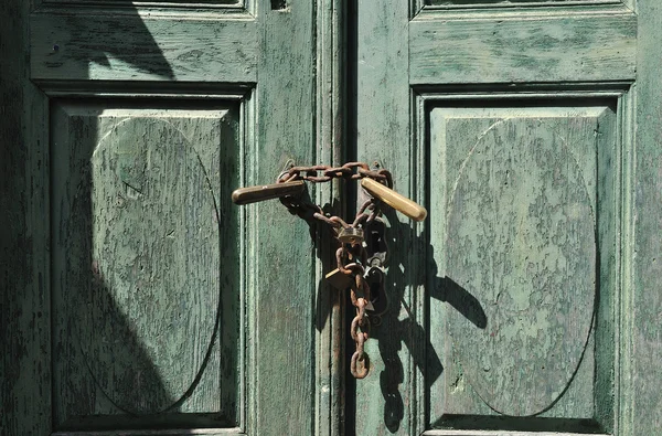 Vergrendelde deur — Stockfoto