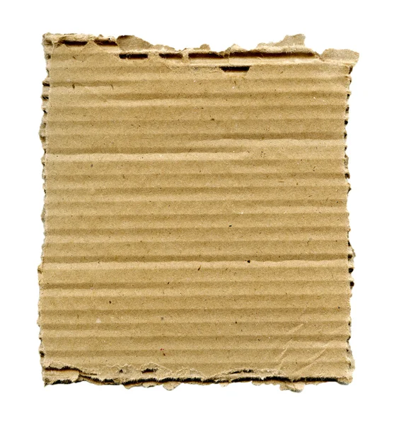 Torn cardboard isolated — Stock Photo, Image