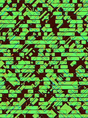 Soyut üretilmiş geometrik açık yeşil desen arkaplanı