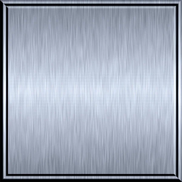 Shiny Brushed Silver Metal Plate Techno Background — Stock Photo, Image