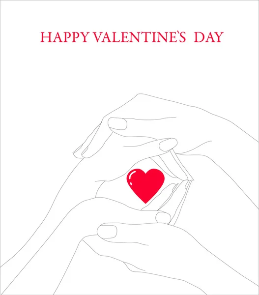 Carte de Saint Valentin — Image vectorielle