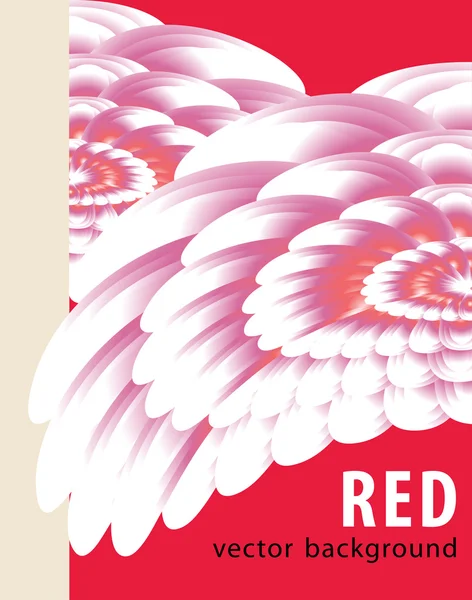 Dossier rouge fond abstrait — Image vectorielle