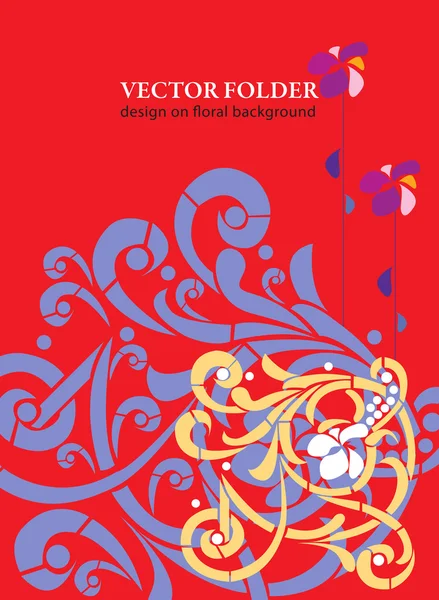 Vector folder design — Stock Vector