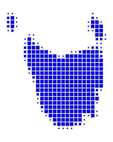 La mappa di Tasmania — Vettoriale Stock