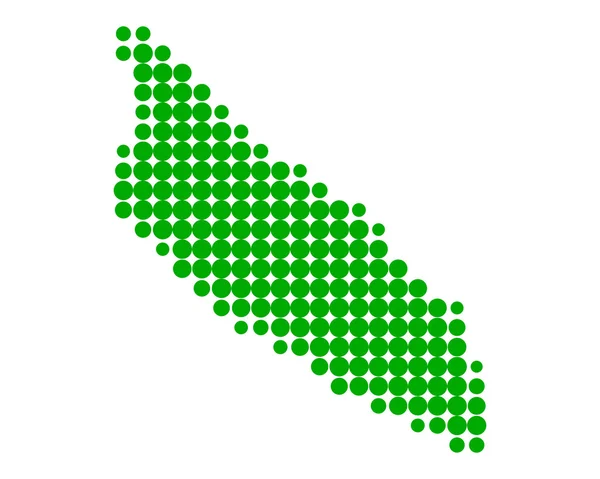 O mapa de Aruba — Vetor de Stock