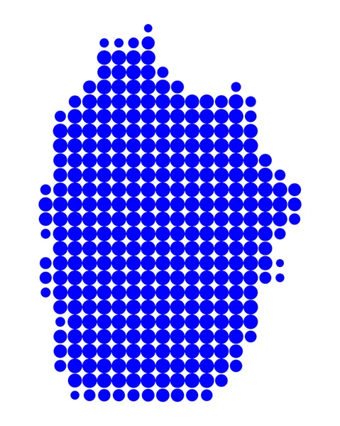 O mapa de Flores — Vetor de Stock