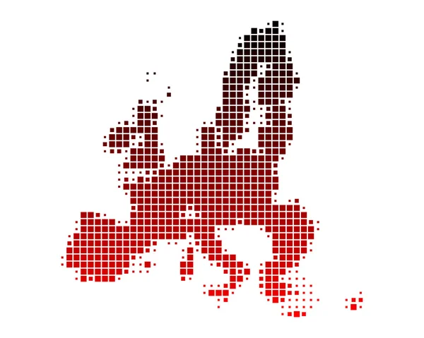 Mapa da União Europeia — Vetor de Stock