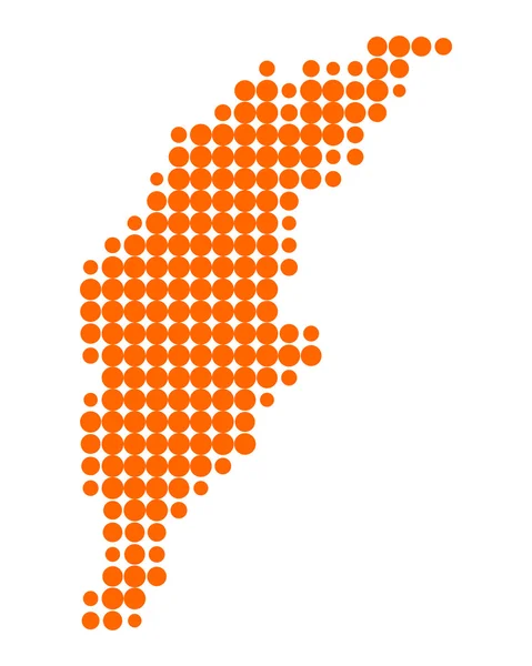 O mapa de Gotland —  Vetores de Stock