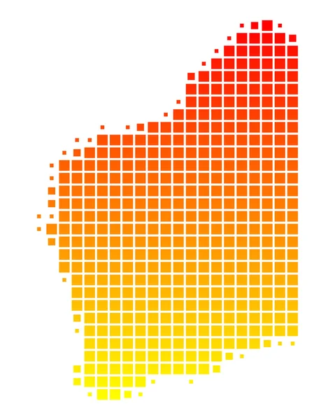 西オーストラリア州地図 — ストックベクタ