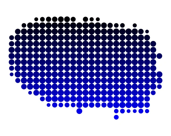 O mapa de Terceira —  Vetores de Stock