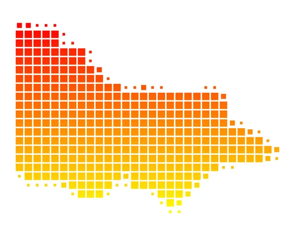 O mapa de Victoria —  Vetores de Stock