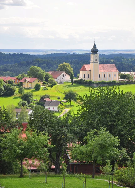 Kościół saint stephanus w lalling, Bawaria — Zdjęcie stockowe