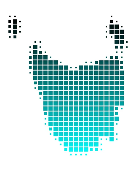 La carte de Tasmanie — Image vectorielle