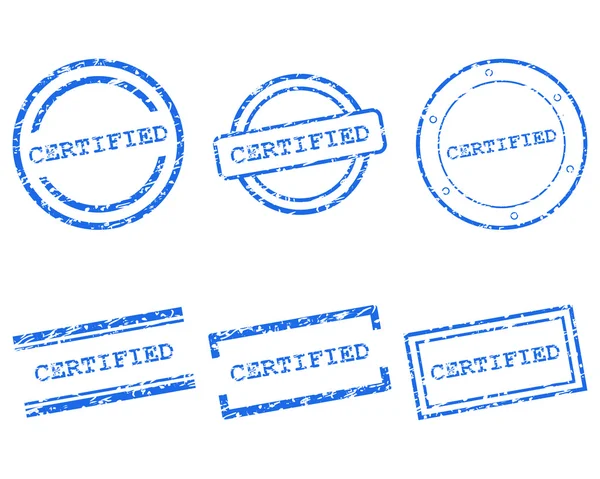 Сертифицированные марки — стоковый вектор