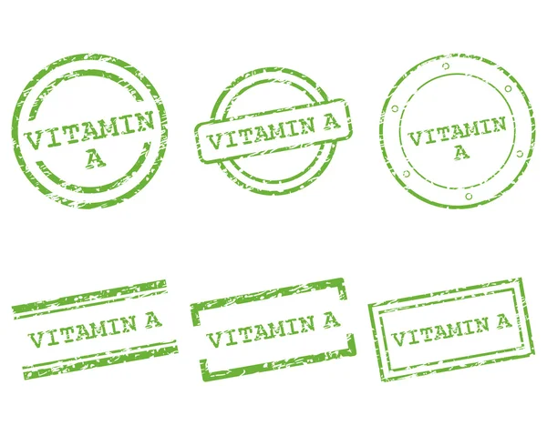 Vitamin A stamps — Stock Vector