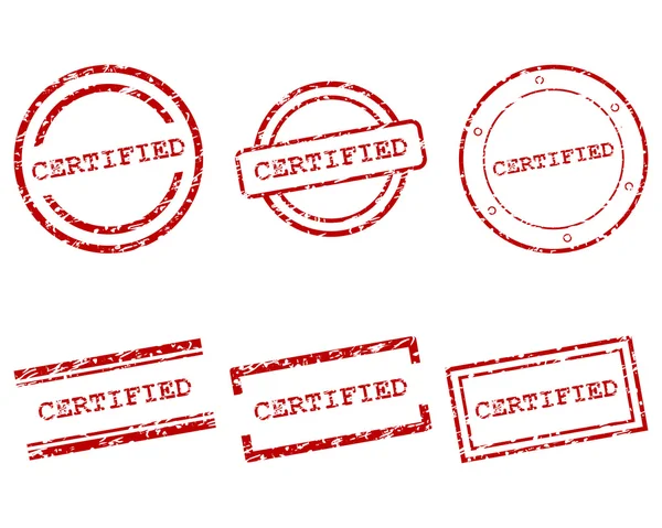 Carimbos certificados —  Vetores de Stock