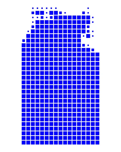 ノーザン ・ テリトリーの地図 — ストックベクタ