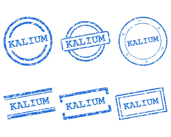 Kalium frimärken — Stock vektor