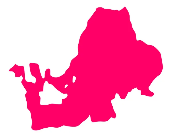 チームゼー湖の地図 — ストックベクタ
