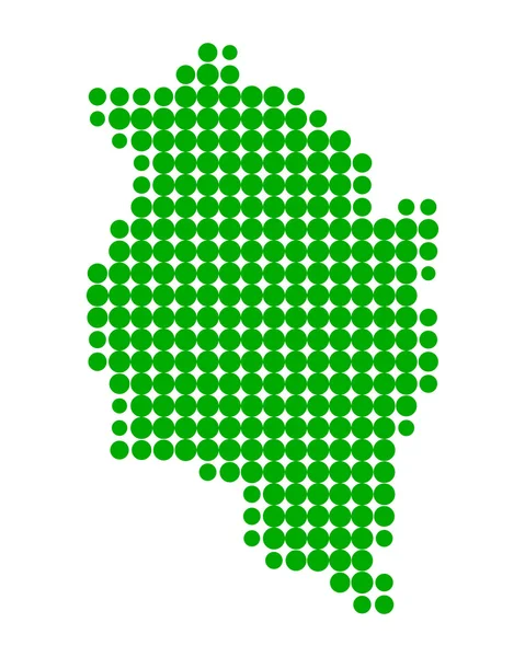 La mappa di vorarlberg — Vettoriale Stock