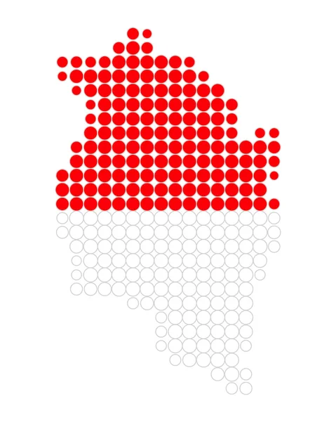 Carte et drapeau de Vorarlberg — Image vectorielle