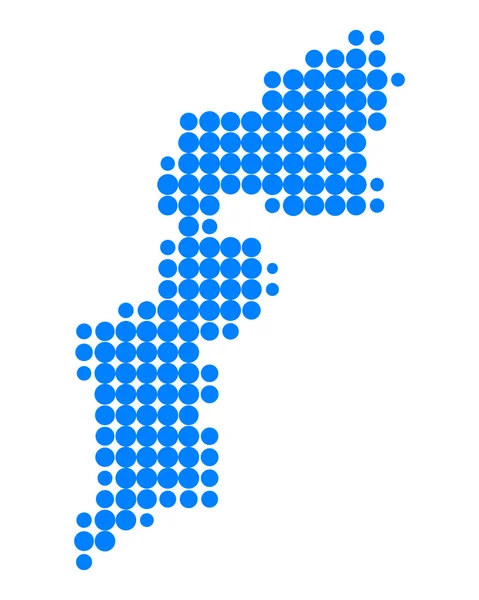 Mapa online de Burgenland — Archivo Imágenes Vectoriales