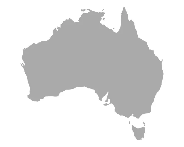 Mapa da Austrália —  Vetores de Stock