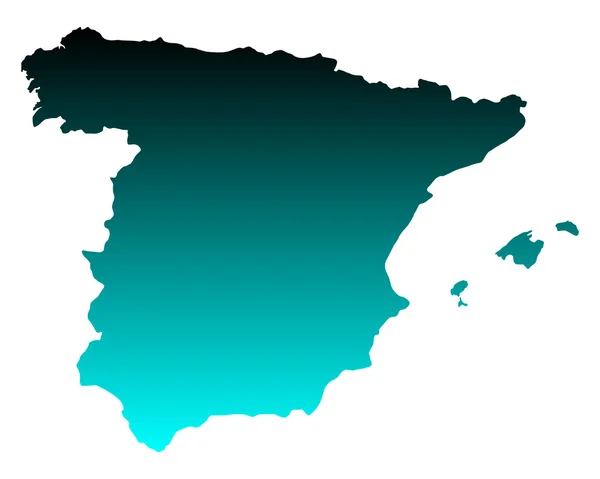 スペインの地図 — ストックベクタ
