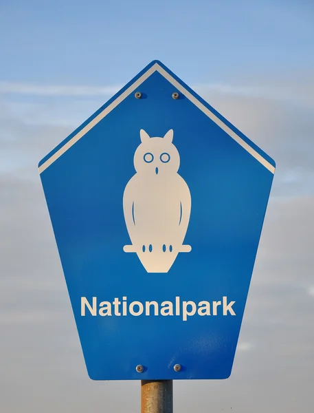 Sign national park — Stock Photo, Image
