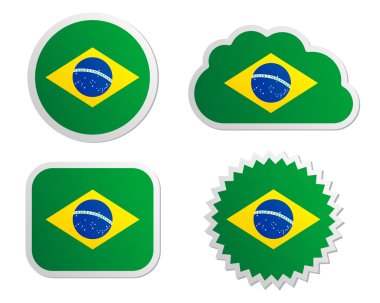 Brezilya bayrağı etiketleri