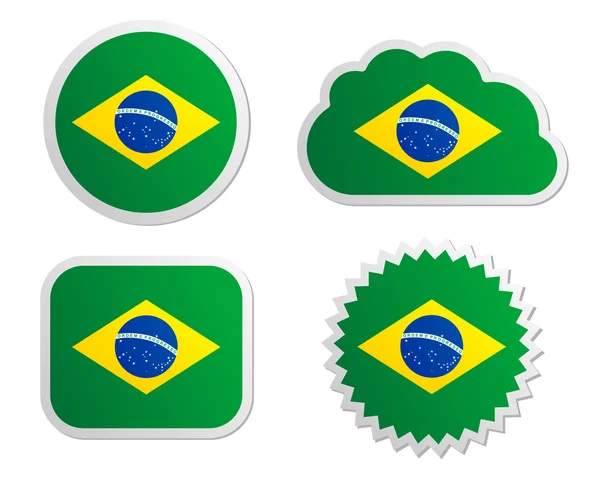 Brasilian lippujen merkinnät — vektorikuva