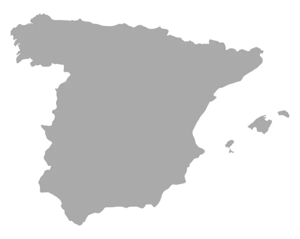 Carte de l'Espagne — Image vectorielle