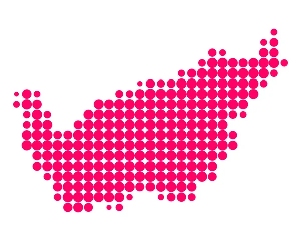 O mapa de Valais — Vetor de Stock