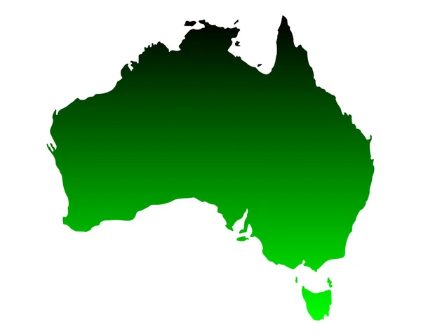 オーストラリアの地図 — ストックベクタ