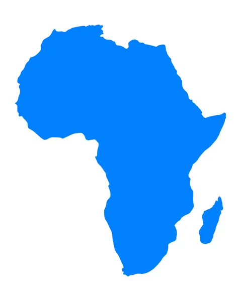 Afrika Térkép — 스톡 벡터