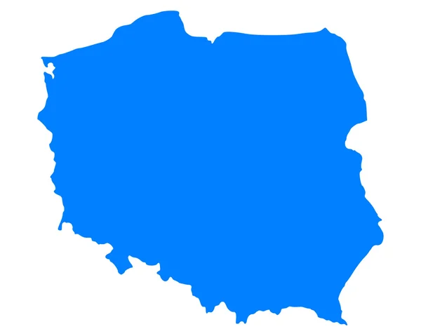 La carte de Pologne — Image vectorielle