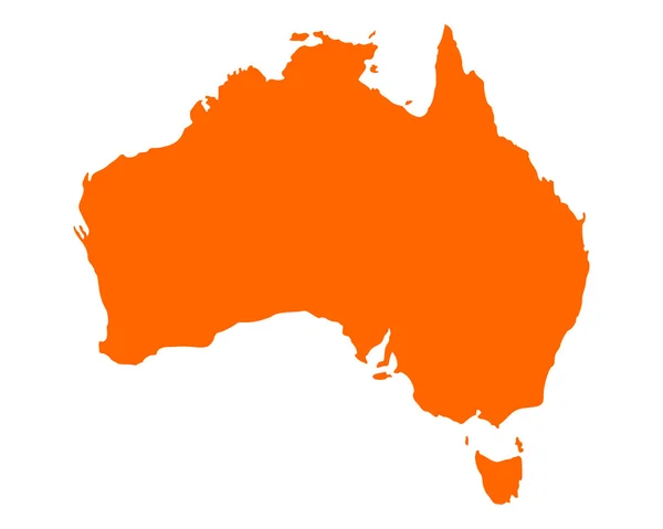 La carte de Australie — Image vectorielle