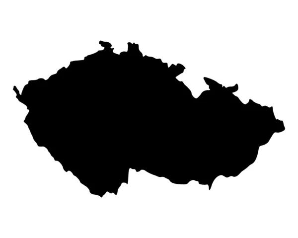 체코 공화국의 지도 — 스톡 벡터