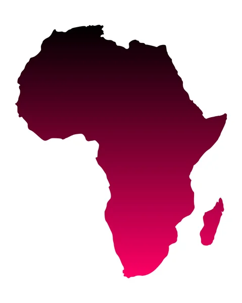 Mapa Afriky — Stockový vektor