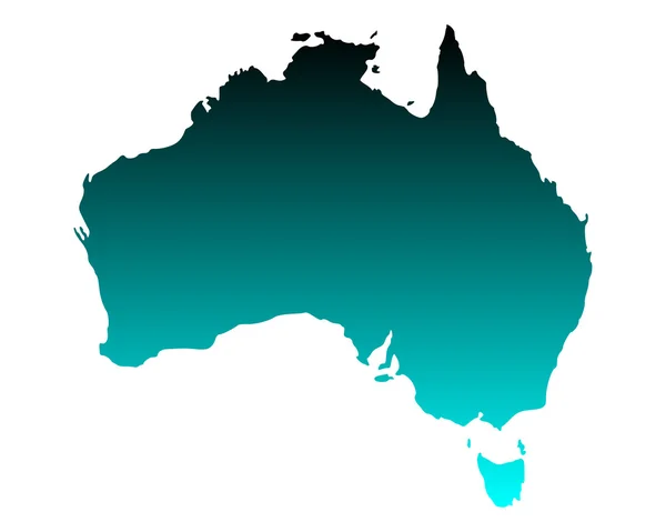 Mapa Australii — Wektor stockowy