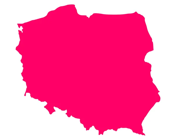 波兰地图 — 图库矢量图片