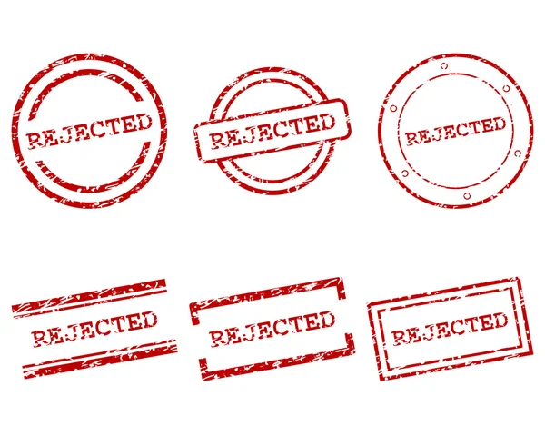 Rejected stamps — Stock Vector