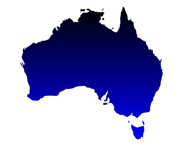 호주의 지도 — 스톡 벡터