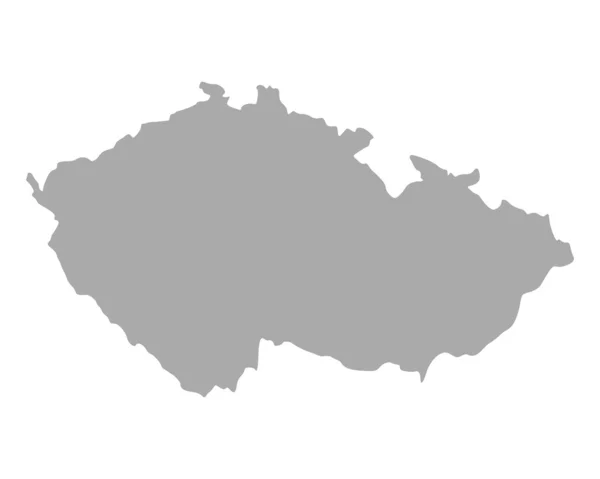 Mapa de República Checa — Vector de stock