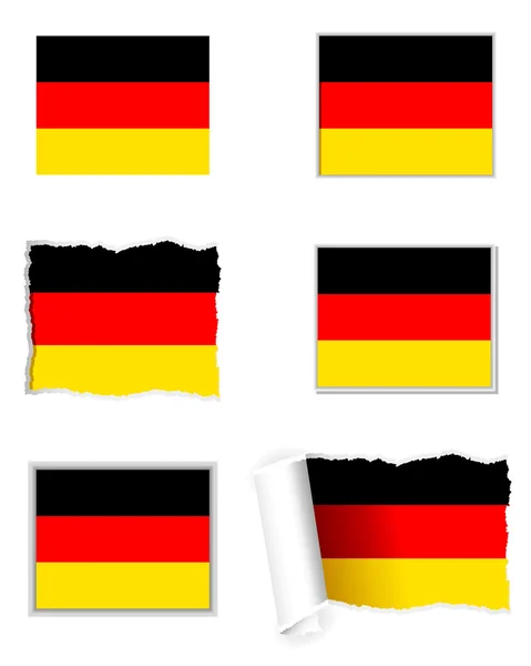 Niemcy flaga zestaw — Wektor stockowy