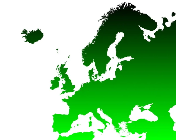 Szczegółowa mapa Europy — Wektor stockowy